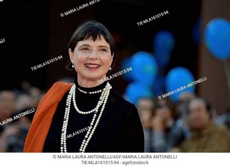 Isabella Rossellini During The Red Carpet At The Rome Stock Photos And