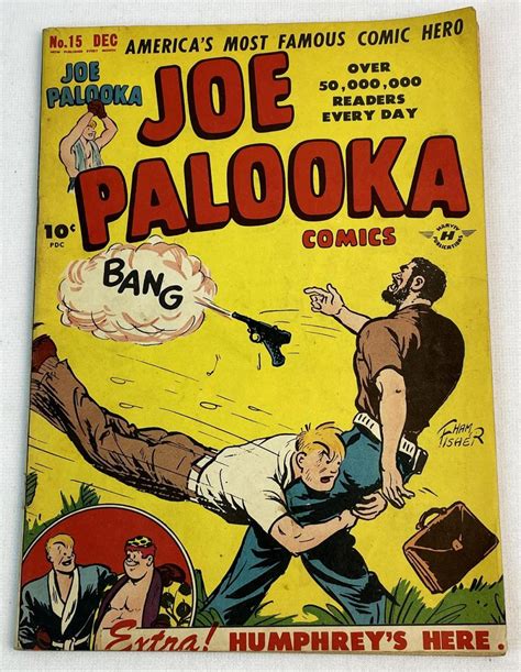 Lot Vintage Dec 1947 Joe Palooka No 15 Harvey Comics 10 Cent Comic Book