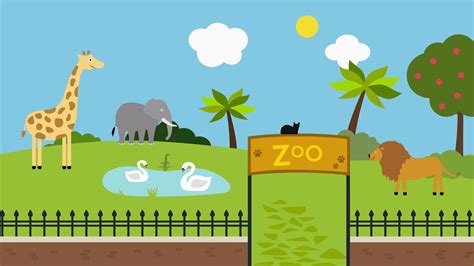 Gambar Hewan Zoo Kartun Zoo Animals Cartoon Zoo Animal Coloring Pages