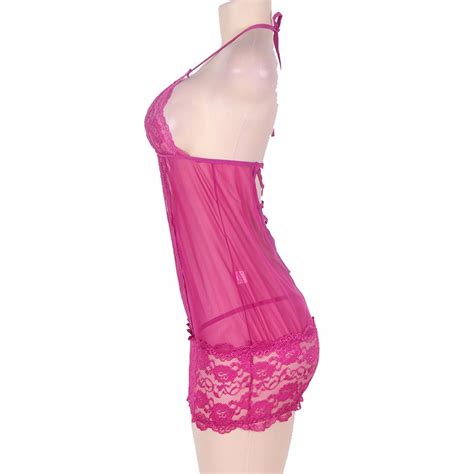 Lynmiss Hot Sexy Night Women Transparent Sexy Fancy Longnightgowns