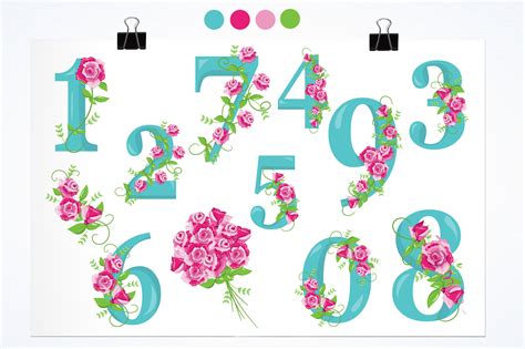 Pretty Numbers Clipart Clipart Commercial Use Vector Graphics Images