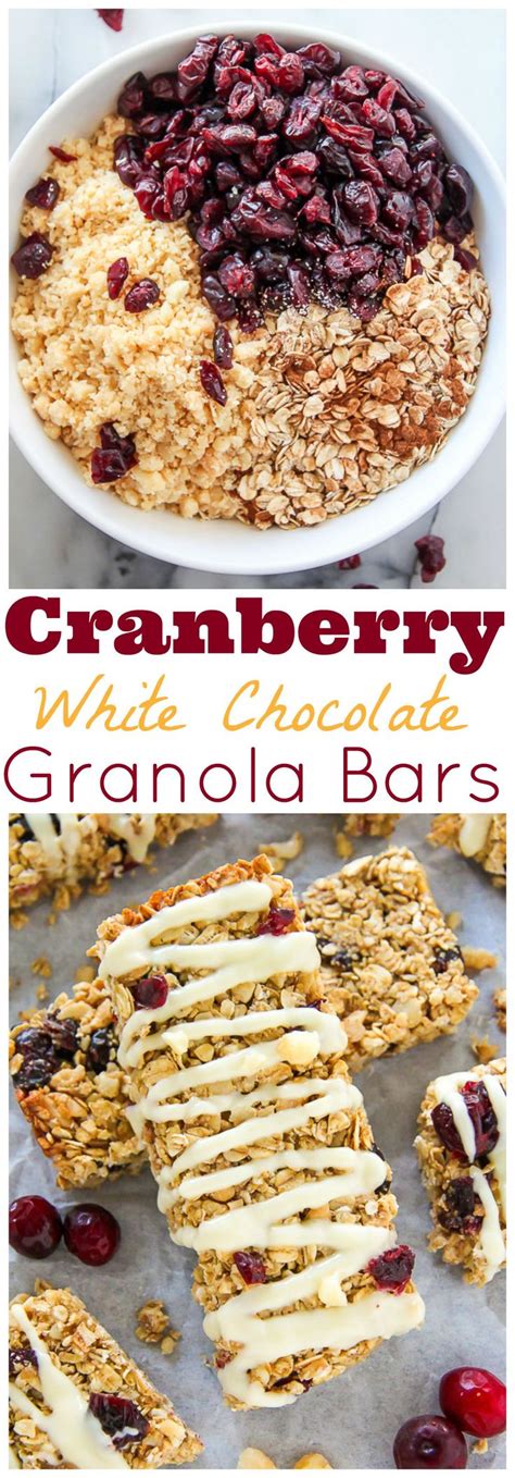 My homemade granola bars recipe results in the perfect portable snack packed with flavor, crunch, and chew — with no mystery ingredients. White Chocolate Cranberry Macadamia Nut Granola Bars ...