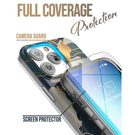 Iphone 14 Pro Max Loop Case In Gold Leaf With Screen Protector Encased