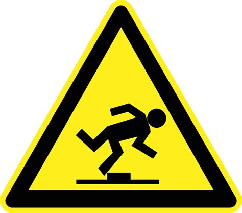 Trip Hazard Sign Clipart Best