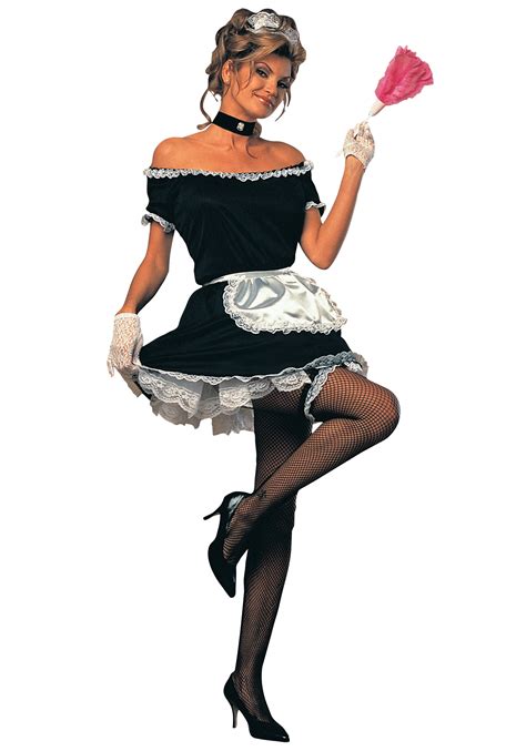 Adult Womens French Maid Costume Ebay