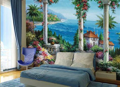 Floral Patio Pr1812 Wall Mural Full Size Large Wall Murals The Mural