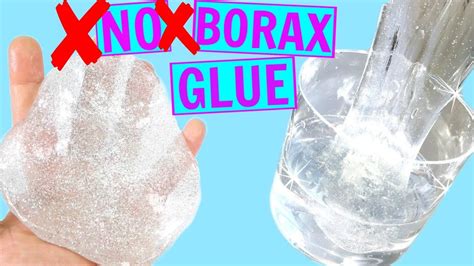 Diy 2 Ways To Make Clear Slime Without Borax Or Glue How To Make Clear