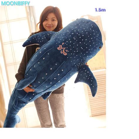 150cm Blue Shark Plush Toys Big Fish Cloth Doll Whale Stuffed Plush