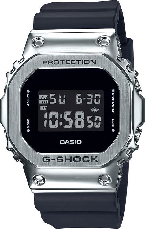 Our digital watches withstand nearly any adventure you can think of with features such as water resistance up to 200 meters, shock proof, and more. G-SHOCK Digital GM5600-1 Men's Watch Black/gray