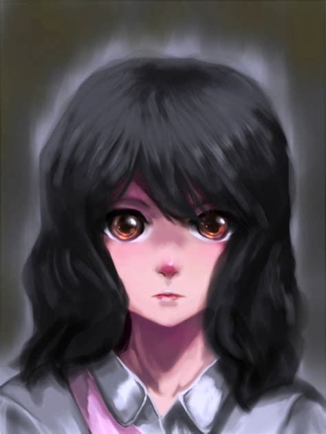 Jcm2 Maria Flux Monoe Flux Yume Nikki Highres 1girl Black Hair Brown Eyes