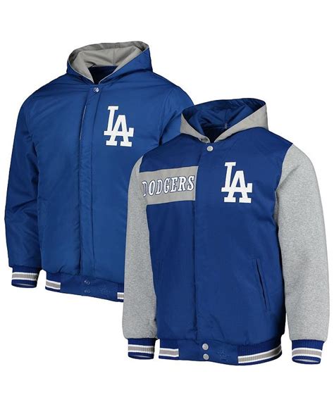 Jh Design Mens Royal And Gray Los Angeles Dodgers Big And Tall