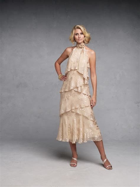 This lace with pebble dress has wide. bridesmaid dresses: Tea-length Mother of The Bride Dresses