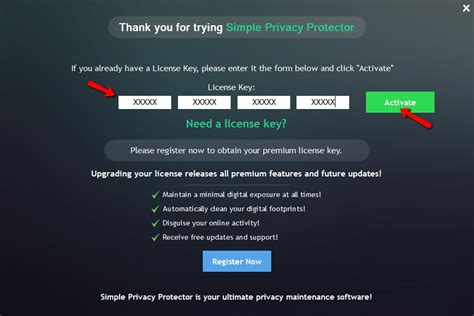 How Do I Activate Or Register Simple Privacy Protector