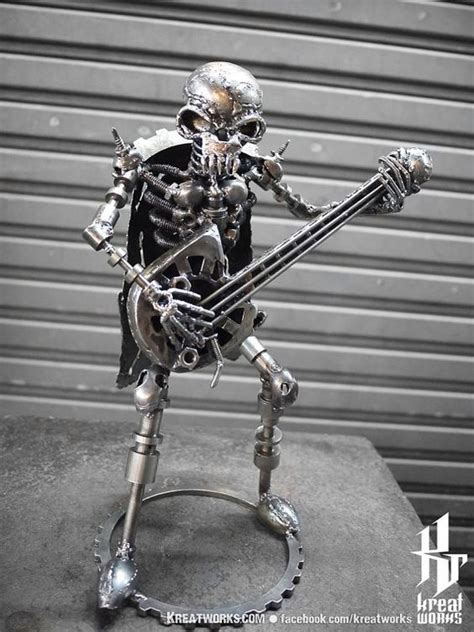 Steampunk Metal Skeleton Musician By Kreateworks Metal