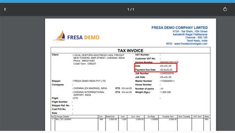 How To Print Due Date In Invoice