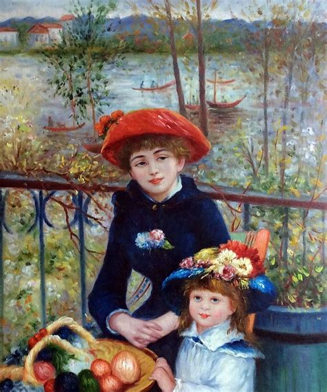 Две сестры на террасе 1881 г Renoir Art Renoir Paintings Renoir