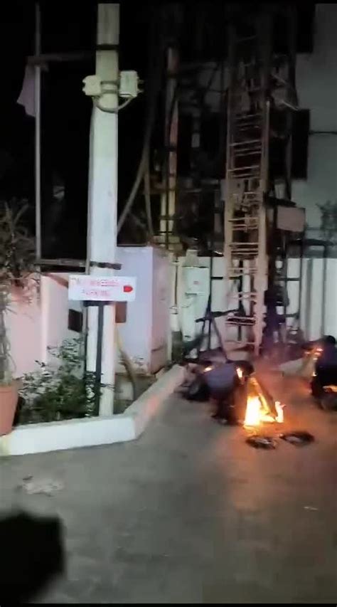 Indian Recording Workers Still On Fire After Being Electrocuted Jaipur India March