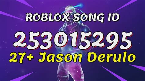 27 Jason Derulo Roblox Song Idscodes Youtube