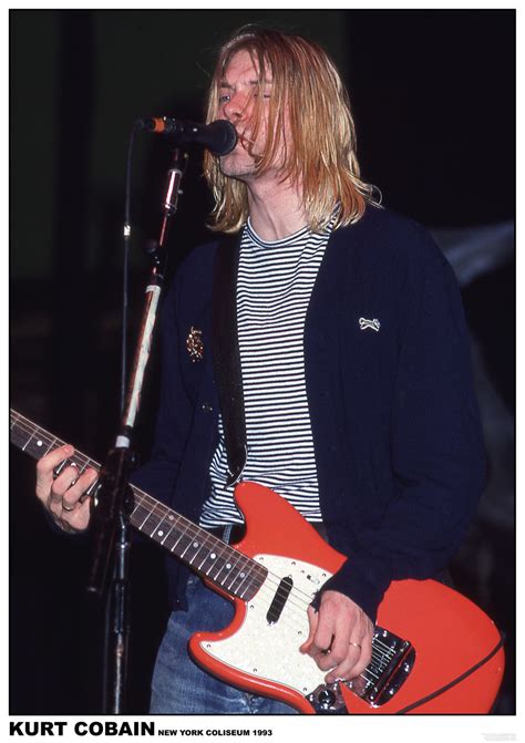 Kurt Cobain Nirvana New York Coliseum 1993 Póster Lámina Compra