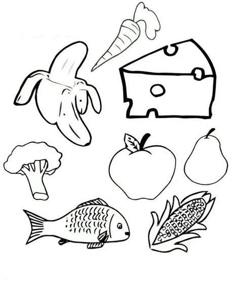 Dibujos De Alimentos Enlatados Para Colorear Para Colorear Pintar E