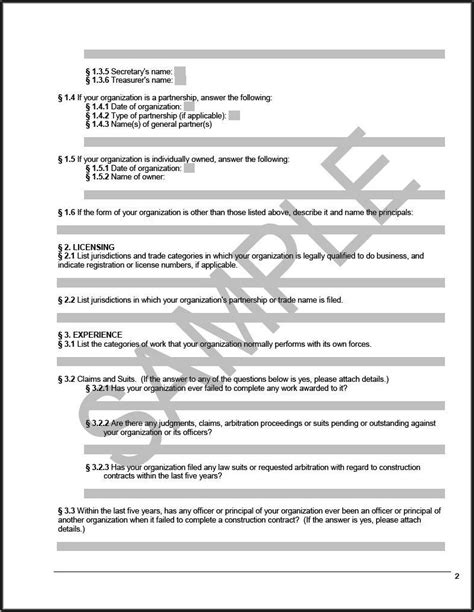 Yes, you read that right. Aia A305 Contractor's Qualification Statement Form - Form ...