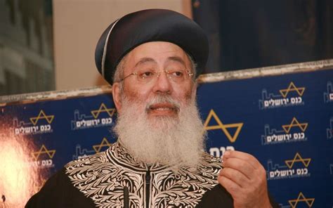 Sephardi Rabbi Calls Reform Wicked Gay Jews A Cult Of Abomination