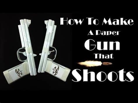 How to make an origami gun that shoots. How to Make a Paper Gun That Shoots - ( Rubber Band Paper ...
