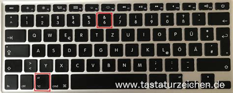 Eckige Klammern Tastenkombination Mac Tastatur