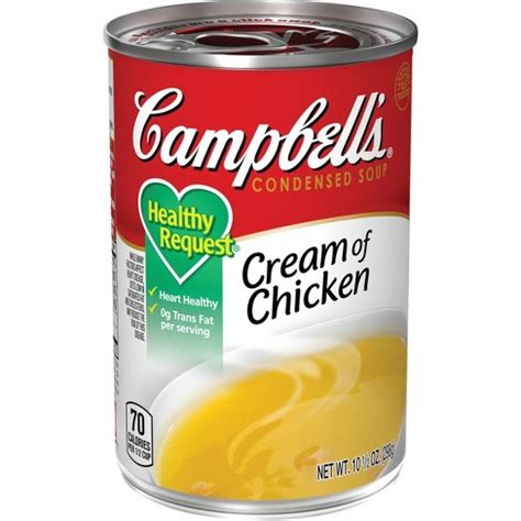 How to make homemade condensed cream of chicken soup. Campbell's® Condensed Healthy Request® Cream of Chicken ...