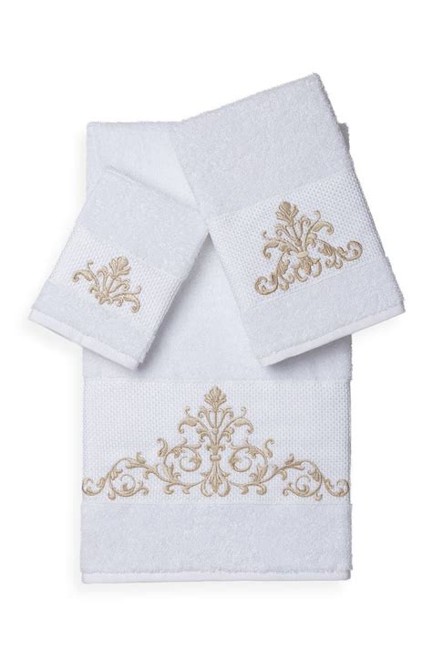 Scarlet 3 Piece Embellished Towel Set White Nordstromrack