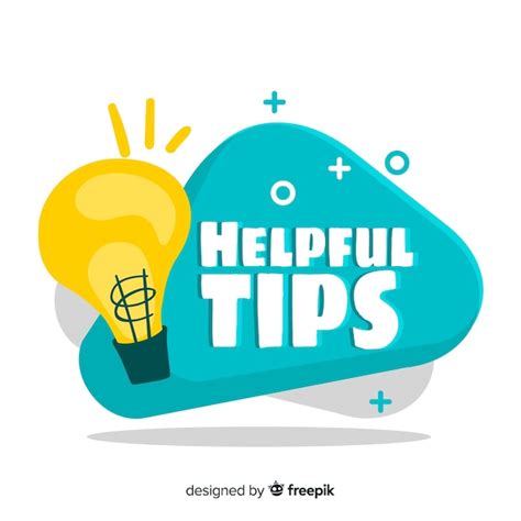 Helpful Tips Concept In Flat Style Vector Free Download