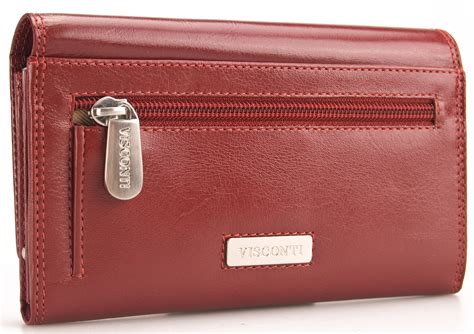 Visconti Ladies Large Soft Genuine Leather Wallet Purse Real Womens
