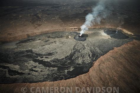 Aerialstock Aerial Photograph Of Active Ethiopian Volcano Erte Ale