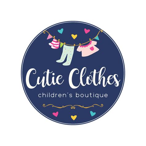 Kids Clothing Premade Logo Design Customized With Your Business Name