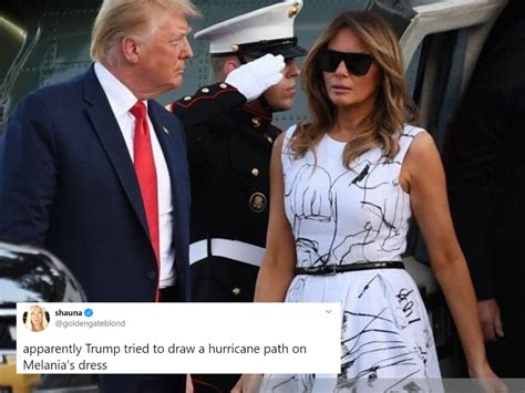 Melania Trump Dress Trump Scribbled All Over It Netizens Have Hilarious Reactions To Melania