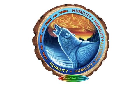 Native American Seven Teachings Wolf Humility Magnet Etsy