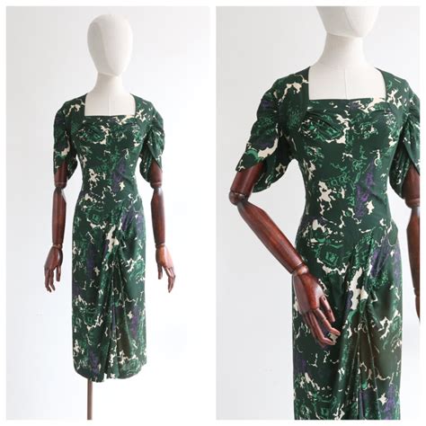 Vintage 1940s Silk Dress Vintage 1940s Silk Dorothy Etsy