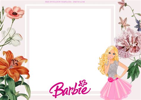 8 A Good Day With Barbie Birthday Invitation Templates Type Six