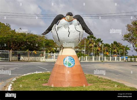 Guyana Marine Turtle Monument On High Street In Georgetown Guyana South
