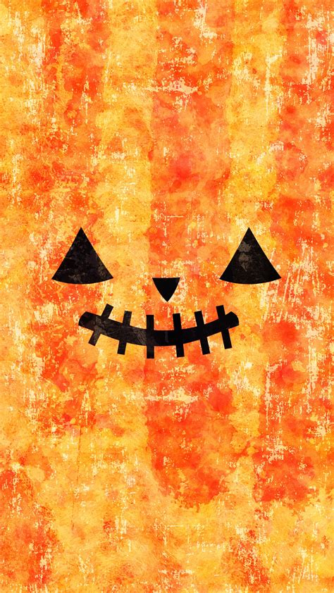 Download Halloween Grunge Pumpkin Face Wallpaper