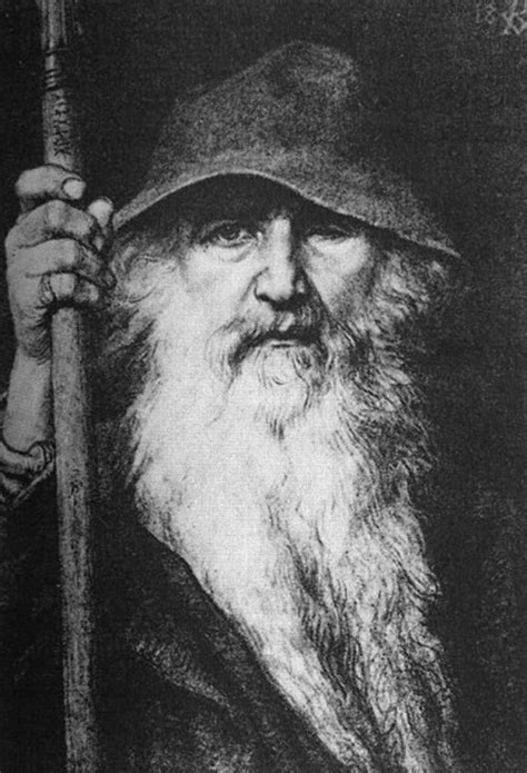 Odin The Allfather God Of Norse Mythology Symbol Sage