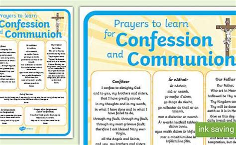 Prayer Before Communion Display Poster Teacher Made Otosection