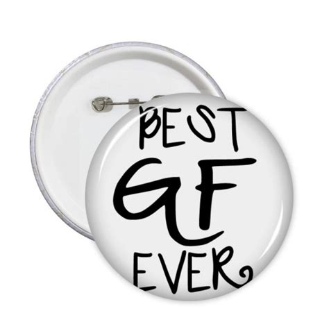 Xxl Girlfriend Best Gf Ever Valentines Day Pins Badge Button Emblem