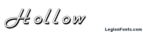 Hollow Font Download Free Legionfonts