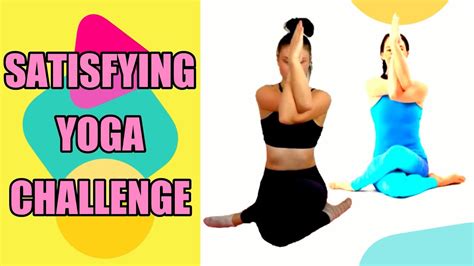 One Person Yoga Challenge Ll Part 2 Satisfying Youtube