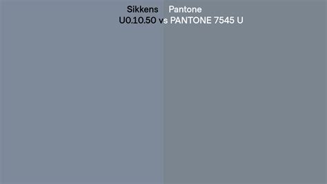 Sikkens U01050 Vs Pantone 7545 U Side By Side Comparison
