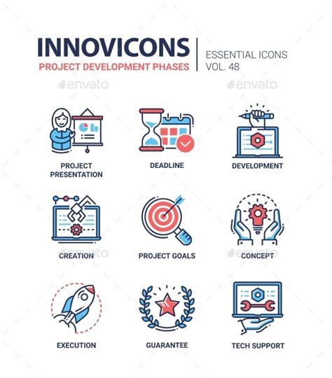 Project Development Phases Modern Vector Line By Decorwm Graphicriver