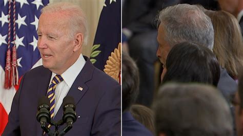 We Owe You Big See How Biden Honored Jon Stewart Before Signing Bill Cnn Video