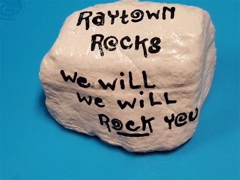 We Will We Will Rock You Rock Pun Painted Rocks Kindness Rocks