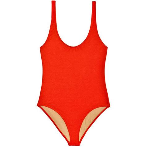 Baserange Fire Red Palma Swimsuit 150 Liked On Polyvore Featuring